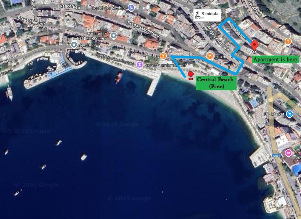 Your Comfy Apartment Sarande Bagian luar foto